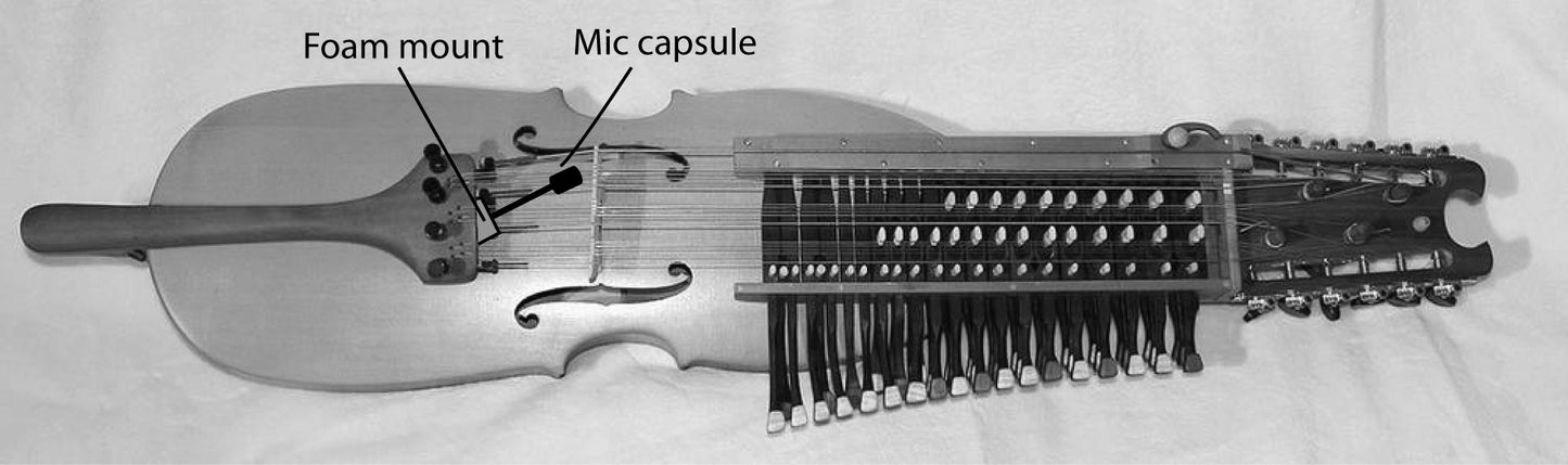 Mounting a Bartlett Nyckelharpa Mic on a Nyckelharpa