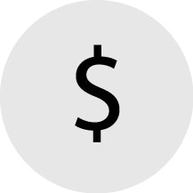 An icon of a dollar sign depicting currency